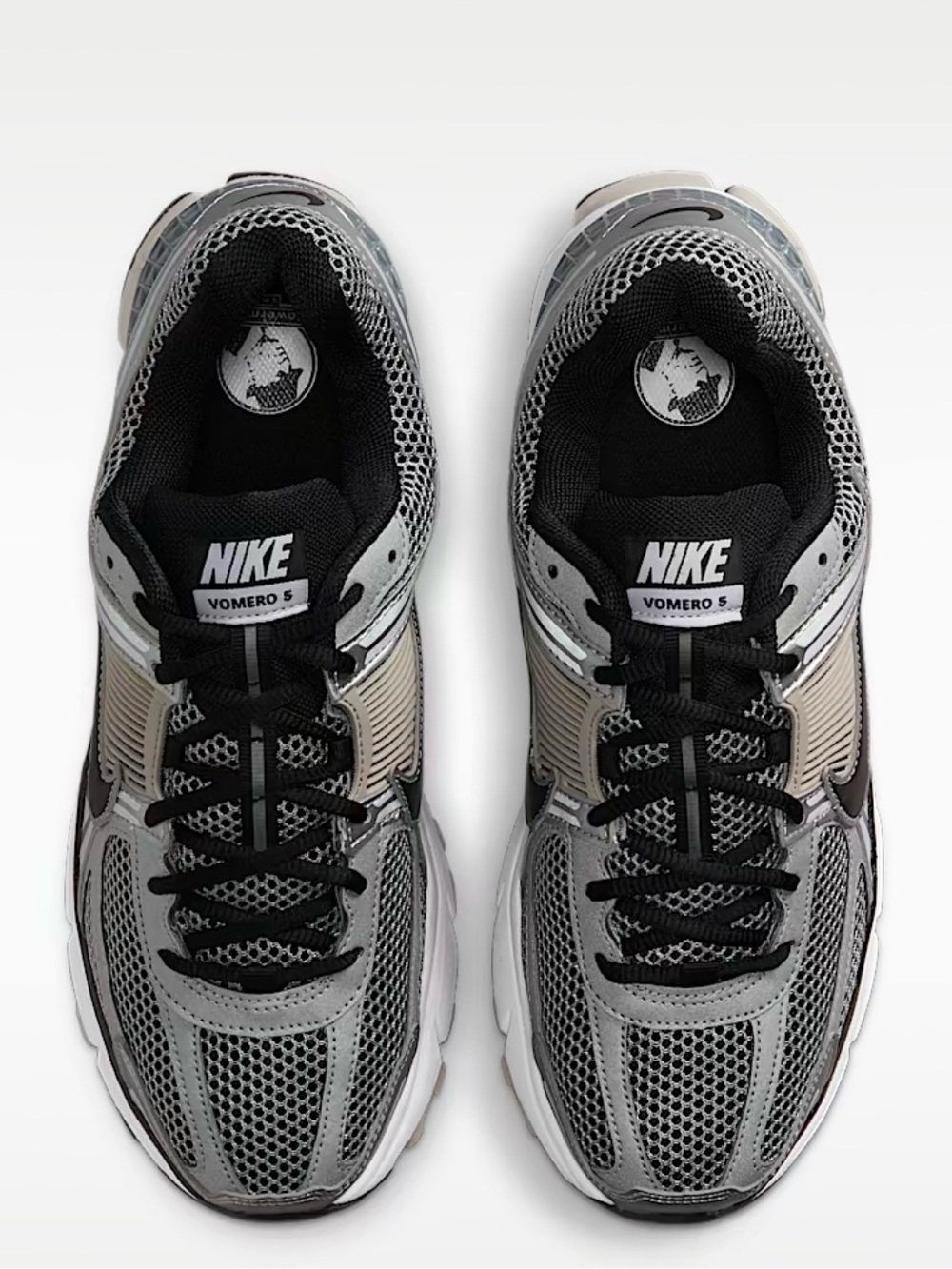 Nike Men’s Vomero 5 Running Shoes — Gray & Black